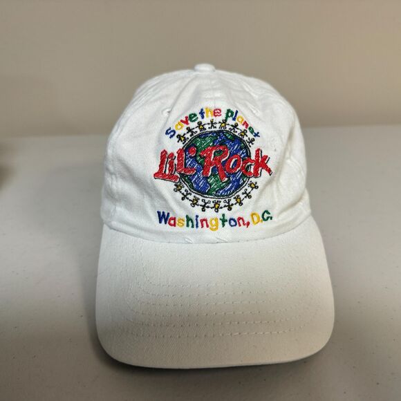 Vintage Hard Rock Kid Lil Cafe Washington DC Save Planet Snap Back Ball Cap Hat